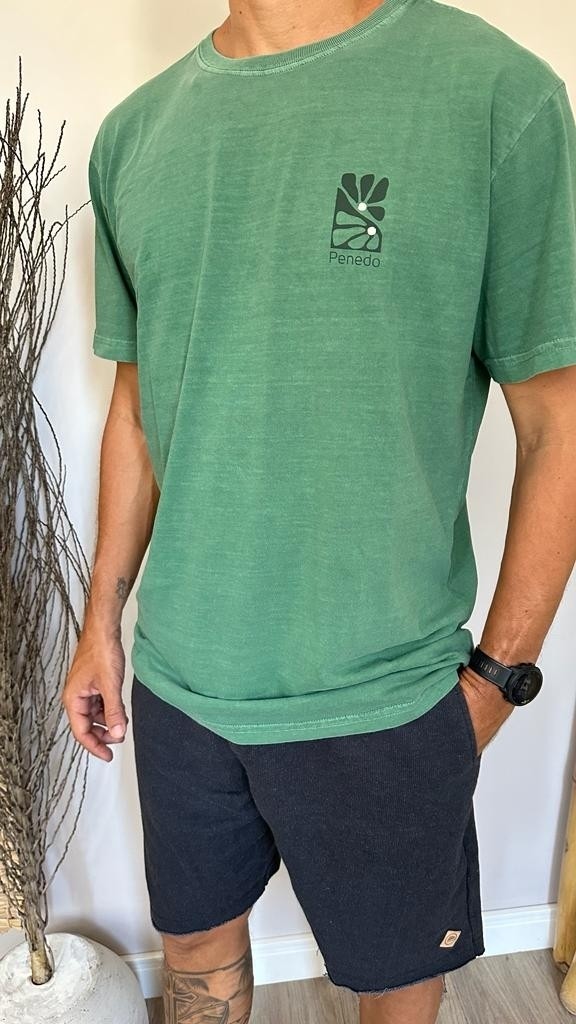 T-Shirt Reflexo Da Flor Verde