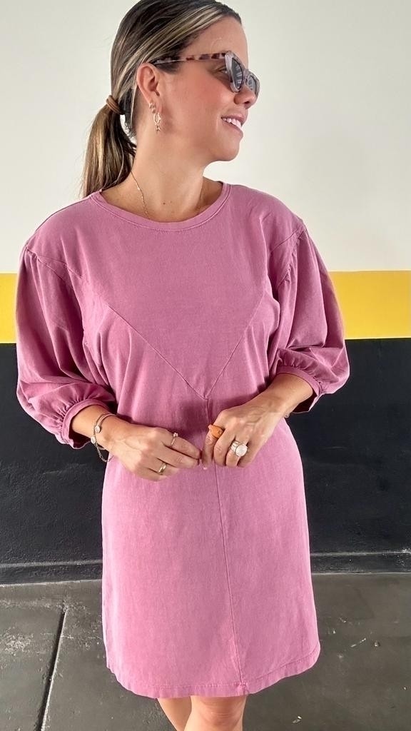 Vestido Margô Basic Cereja