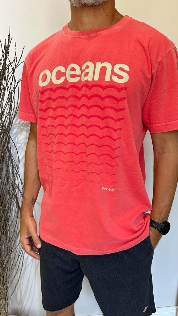 T-Shirt Oceans Cereja