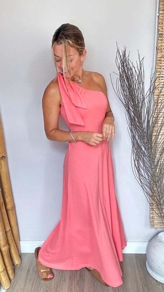 Vestido Samy Basic Salmão