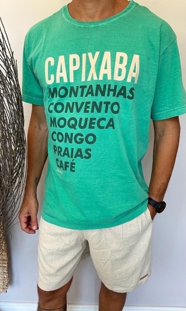 T-Shirt Alma Cultura Capixaba Verde  Especial