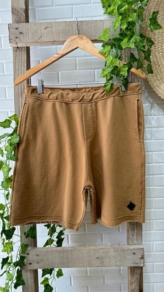 Bermuda  Moletom Camurça