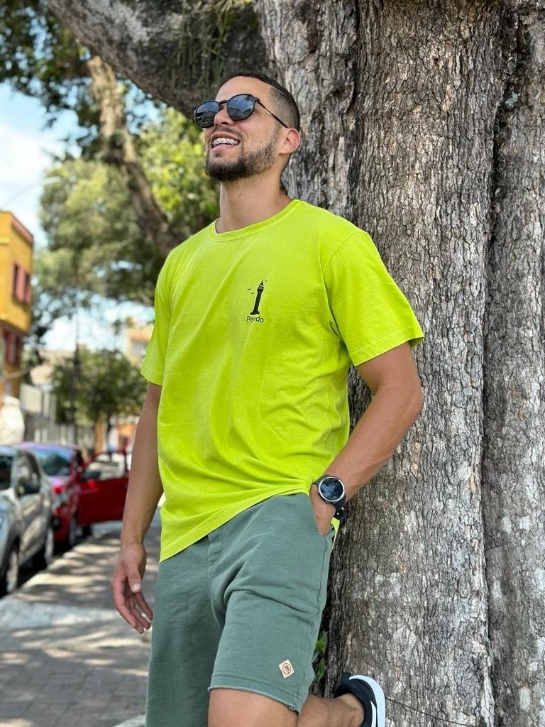 T-Shirt Farol De Santa Luzia Verde Cítrico